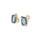 Boucles d'oreilles Pomellato Ritratto - Boucles d’oreilles en or rose 18 K topaze London blue et diamants 58 Facettes 2.18436
