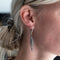 Boucles d'oreilles Giorgio Visconti - Boucles d’oreilles en or gris avec diamants blancs et noirs 58 Facettes 66300074