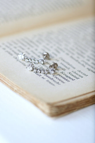 Boucles d'oreilles Boucles d'oreilles Art déco en or blanc 18kt et diamants 58 Facettes