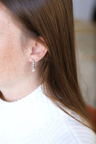 Boucles d'oreilles Boucles d'oreilles Art déco en or blanc 18kt et diamants 58 Facettes