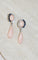 Boucles d'oreilles Boucles d'oreilles pendantes corail peau d'ange en or blanc et saphirs, diamants 58 Facettes