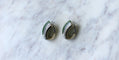 Boucles d'oreilles Puiforcat - Boucles d’oreilles à clips en or jaune 18k et argent, jade 58 Facettes