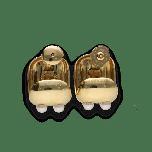 Boucles d'oreilles Poiray Persane - Boucles d’oreilles en or jaune 18 carats et perles de culture 58 Facettes FB11036