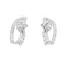 Boucles d'oreilles Boucles d’oreilles clips en or blanc 750 serties de diamants 58 Facettes 34705