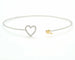 Bracelet Bracelet rigide en or blanc 18 kt avec diamants 58 Facettes 10585
