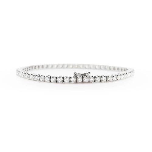 Bracelet Bracelet tennis en or blanc 18 carats et diamants 2,60 ct 58 Facettes 17536