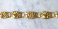 Bracelet Bracelet Art nouveau articulé en or jaune 18kt à maillons ajourés 58 Facettes