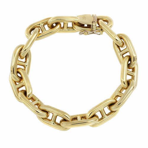 Bracelet Bracelet chaîne d’encre en or jaune 750 58 Facettes OC-62000275