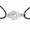 Bracelet Dinh Van Menottes - Bracelet cordon en or blanc et diamants 58 Facettes 62000238