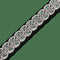 Bracelet Bracelet en or gris 18 carats avec émeraudes et diamants H-VS 58 Facettes FB09597