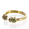 Bracelet Bracelet vintage motifs grenouilles en or jaune 18 K et émail vert 58 Facettes 2.19153