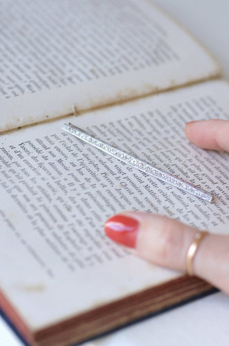 Broche Broche barrette Art Déco en or blanc 18k et diamants 58 Facettes