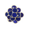 Broche Broche cocktail en or jaune 18 K avec diamants et lapis-lazuli 58 Facettes