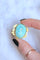 Broche Broche - Camée en turquoise en or jaune 18kt, fin XIXe siècle 58 Facettes