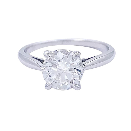 Bague 52 Bague solitaire en or blanc 750 sertie d’un diamant 1,36 ct 58 Facettes 32183