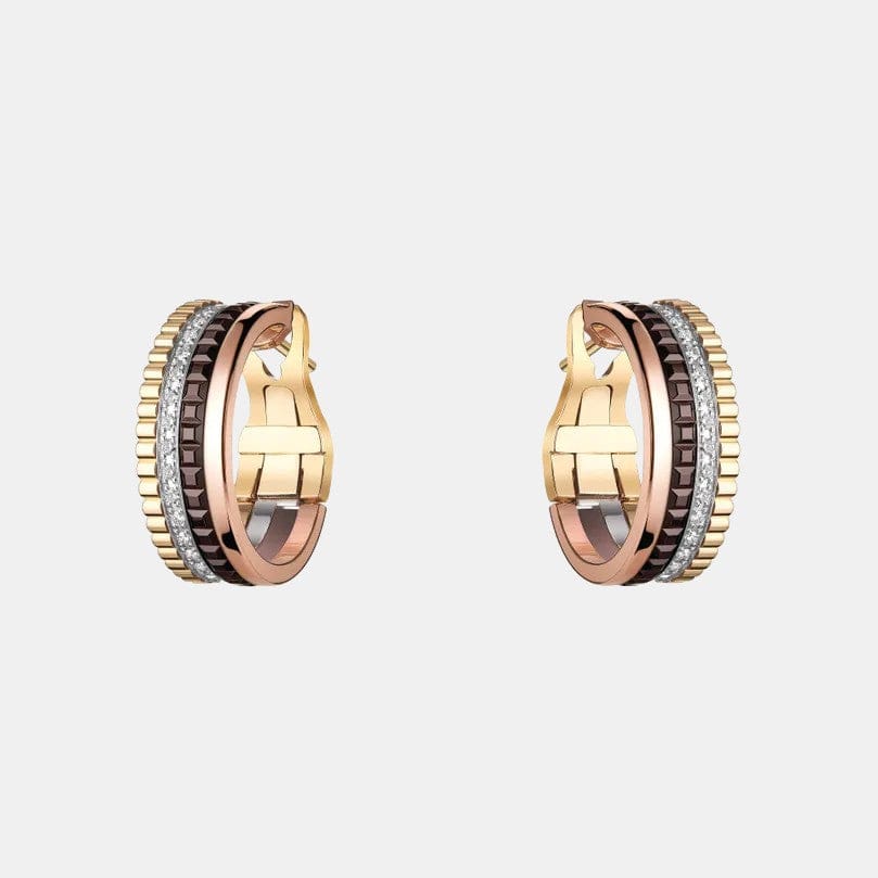 Boucles d'oreilles Quatre Or Diamant 0.36ct