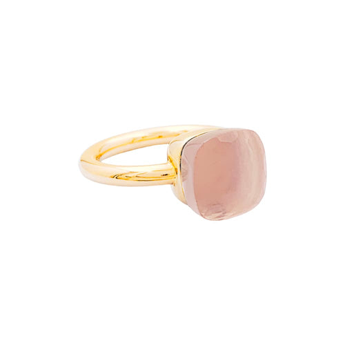 Bague 51 Pomellato Nudo Classic - Bague en or rose et blanc et quartz rose 58 Facettes 35300