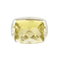 Bague 53 Bague cocktail or 14K quartz lemon et diamants 58 Facettes DV16843-4-53-2