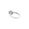 Bague 51 Bague solitaire sertie griffes en or blanc 18 carats et diamant 0,40 ct 58 Facettes BO/240036