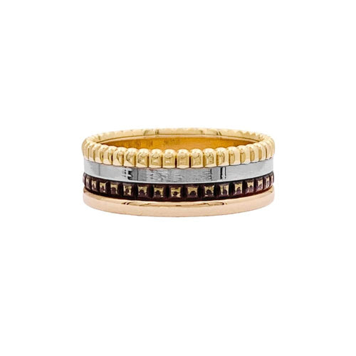 Bague 54 Boucheron Quatre - Bague en or rose, blanc et jaune 58 Facettes 33386