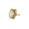 Bague 51 Bague motif floral en or jaune 18k, aigue-marine et diamants 58 Facettes BO/240027