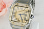Montre Cartier Santos - Montre unisexe en or jaune 18K, acier et diamants 58 Facettes 2504
