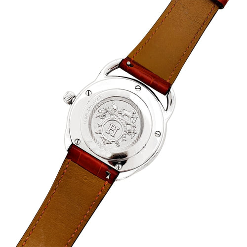Montre Hermès Arceau - Montre en acier avec diamants 58 Facettes 35304