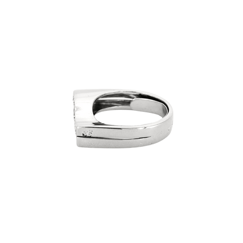 Bague 49 Bague "Wave" en or blanc 18 carats et diamants 58 Facettes BO/240016/