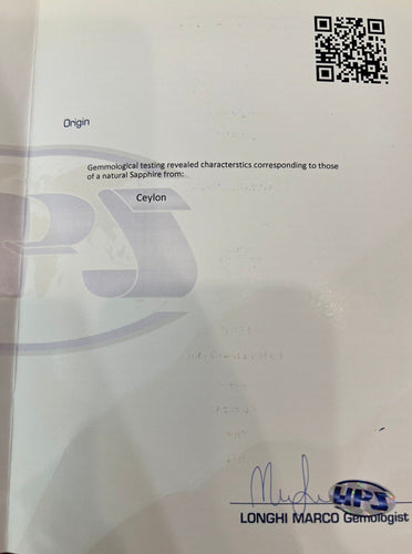 Bague Bague en or blanc avec saphir 1,99 ct et diamants 58 Facettes G3560