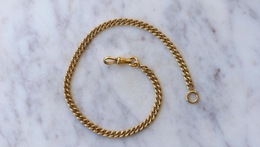 Montre Chaîne de montre - Bracelet gourmette en or jaune 18kt 58 Facettes