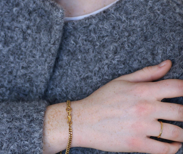 Montre Chaîne de montre - Bracelet gourmette en or jaune 18kt 58 Facettes