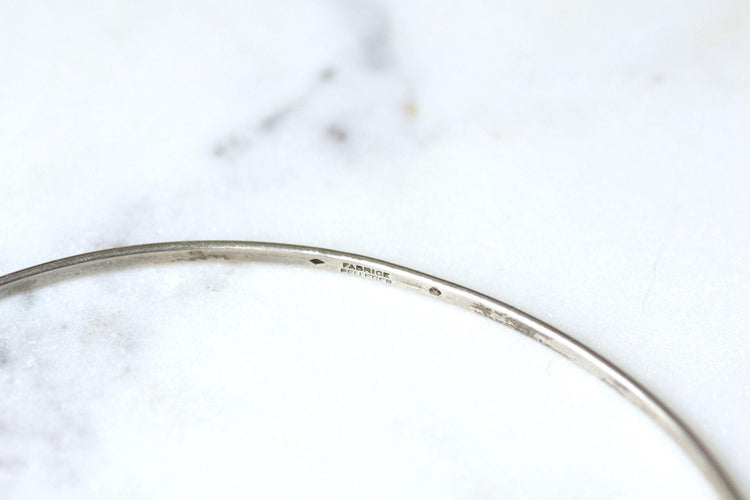Collier Fabrice - Collier rigide en argent 800 (années 1965-1970) 58 Facettes