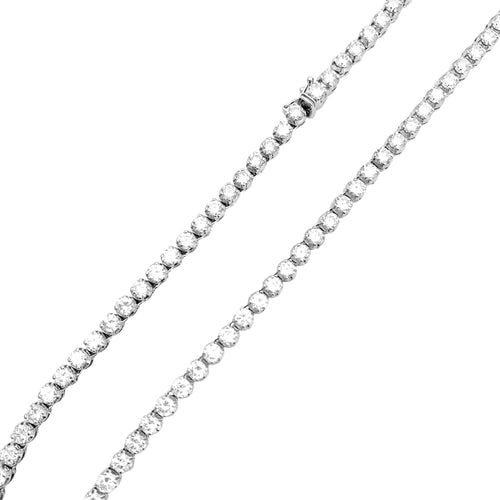 Collier Collier rivière or blanc et diamants. 58 Facettes 34933