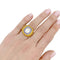 Bague 52 Bague en or blanc 750 sertie de saphirs et diamant brun 58 Facettes 33323