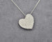 Collier Alfieri - Collier avec pendentif cœur en or blanc 18 kt et diamants 2,40 ct 58 Facettes 9508