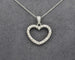 Collier Collier - Pendentif cœur en or blanc 18 ct et diamants 0,58 ct 58 Facettes 8871