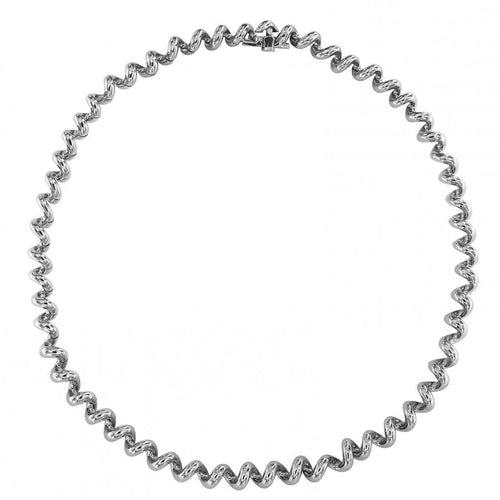 Collier Boucheron Spirale - Collier en or gris 58 Facettes 63500143