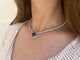 Collier FRED Pain de Sucre - Collier en or gris 18 carats, tanzanite et diamants 58 Facettes FB08219