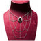 Collier Collier - Pendentif en or gris 18 carats, grenat et diamants 58 Facettes 63700036