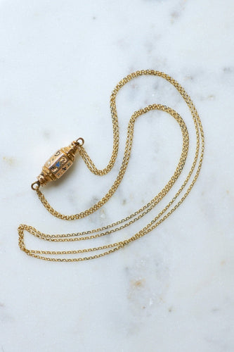 Collier Collier régional en or jaune 18kt, fermoir barillet émaillé 58 Facettes