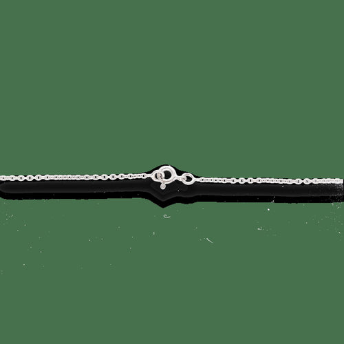 Collier Collier pendentif en or gris 18K avec spessartite cabochon et diamants 58 Facettes FB09339