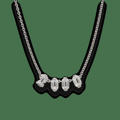 Collier Collier pendentif chiffre 2000 en platine et diamants 1,50 ct, 41 cm 58 Facettes FB10180