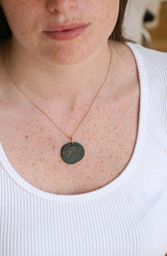 Pendentif Pendentif pièce romaine Dioclétien en or rose 18kt 58 Facettes