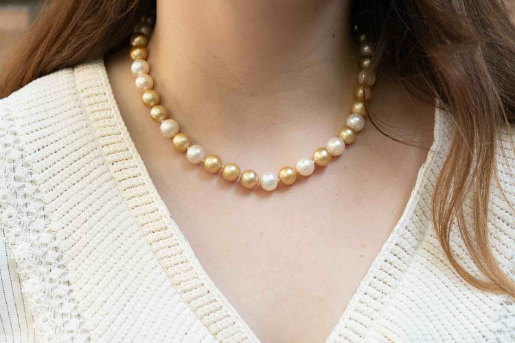 Collier Rambaud - Collier en or jaune 18k et perles de culture 58 Facettes 24855