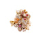 Bague 57 Chaumet Hortensia Aube de Rosée - Bague en or rose, diamants et opales roses 58 Facettes 35207