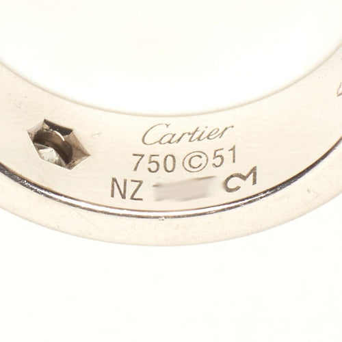 Bague 51 Cartier LOVE - Bague classique en or blanc et diamant 58 Facettes