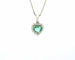 Collier Collier - Pendentif cœur émeraude de Zambie 0,50 ct et diamants 58 Facettes 11395