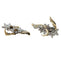 Boucles d'oreilles Edelweiss - Boucles d’oreilles clip en or jaune, platine et diamants 58 Facettes 29984