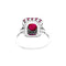Bague 54 Bague en platine et or jaune 18K sertie rubis et diamants 58 Facettes 34919