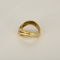 Bague 53 Bague en or jaune godronnée 58 Facettes DV32960-3